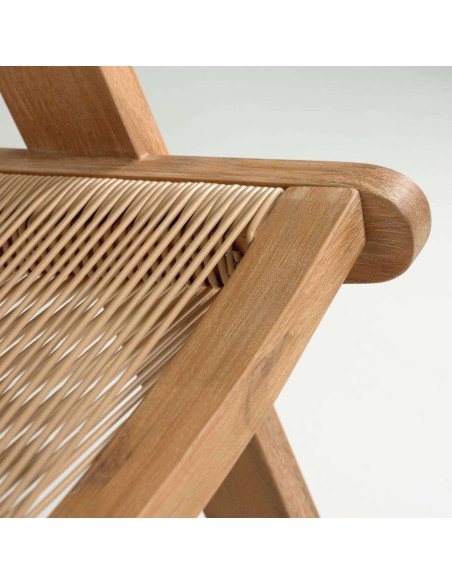 Sillón Geralda acacia/acabado natural - Kave Home; Vackart. CC2095S12