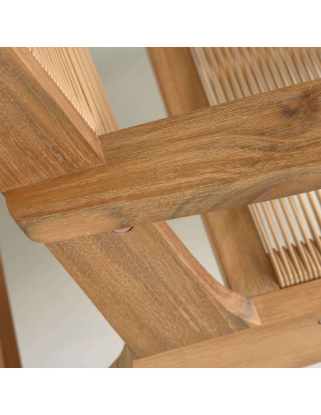 Sillón Geralda acacia/acabado natural - Kave Home; Vackart. CC2095S12