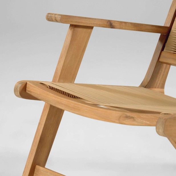 Sillón Geralda acacia/acabado natural - Kave Home; Vackart. CC2095S12