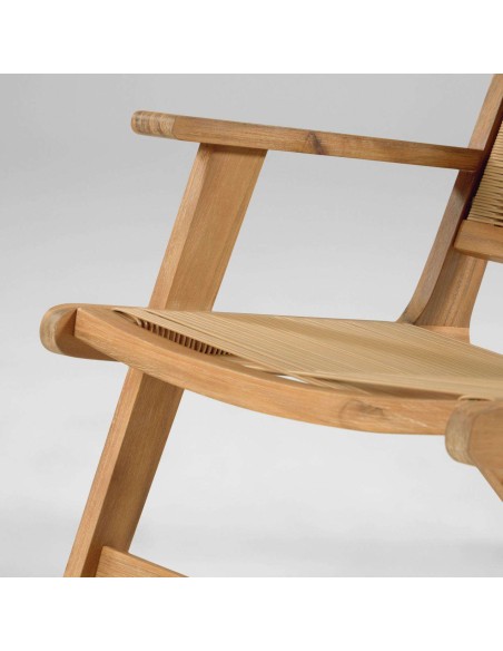 Sillón Geralda acacia/acabado natural - Kave Home; Vackart. CC2095S12