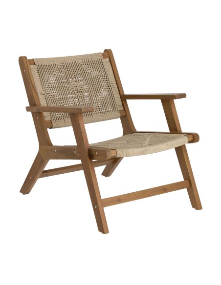 Sillón Geralda acacia/acabado oscuro - Kave Home; Vackart. CC2096J12