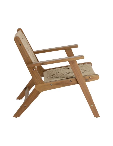 Sillón Geralda acacia/acabado oscuro - Kave Home; Vackart. CC2096J12