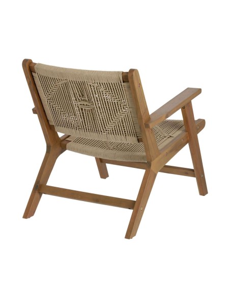 Sillón Geralda acacia/acabado oscuro - Kave Home; Vackart. CC2096J12