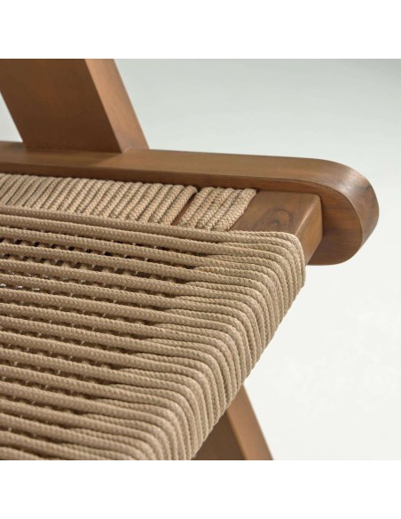 Sillón Geralda acacia/acabado oscuro - Kave Home; Vackart. CC2096J12