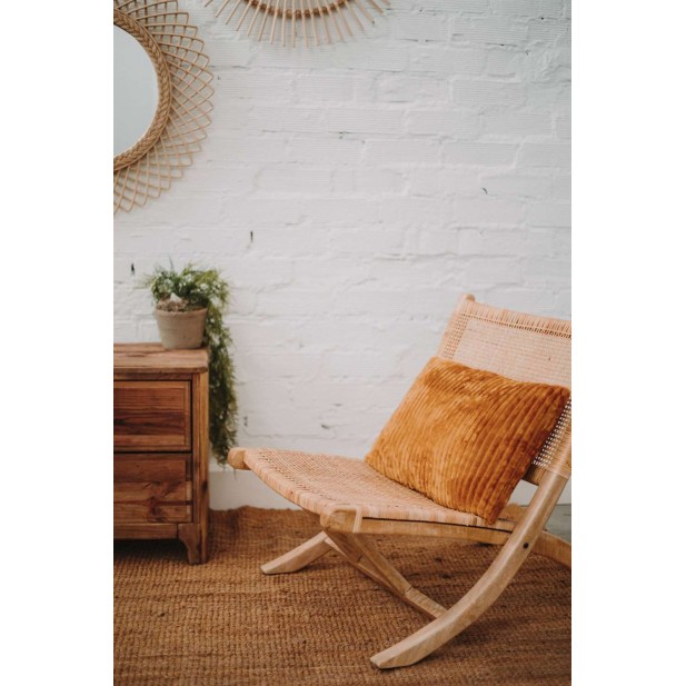 Sillón BERGEN, Madera / Ratán Natural. Vackart