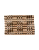 Alfombra JUNI L 180x120 cm, Yute Natural / Negro - Affari