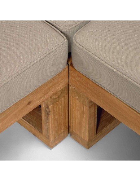 Set Flavina sofá rinconero 5plazas y mesa acacia-Kave Home;CC2097J10