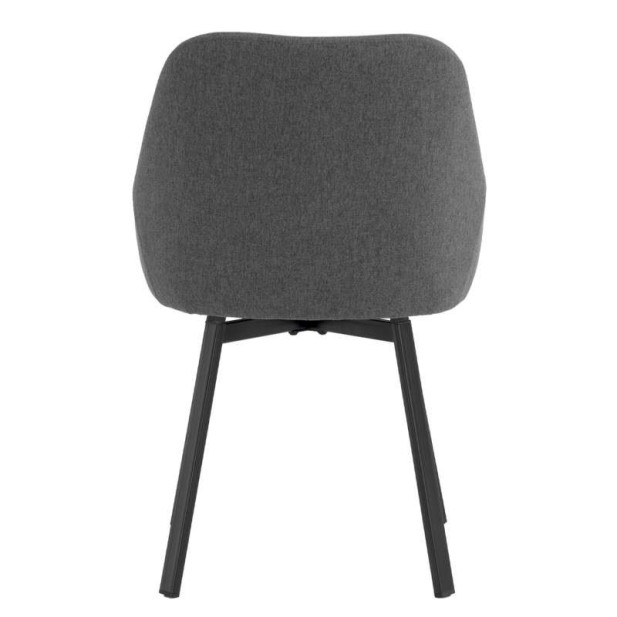 Silla Giratoria ORLOVA, Textil Gris Oscuro / Metal. Vackart Silla Giratoria ORLOVA, Textil Gris Oscuro / Metal. Vackart