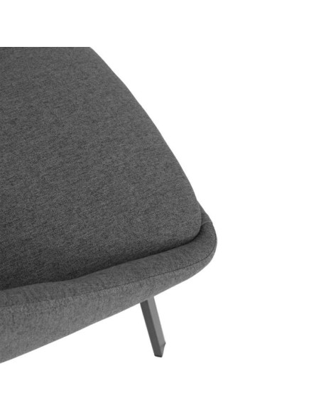 Silla Giratoria ORLOVA, Textil Gris Oscuro / Metal. Vackart
