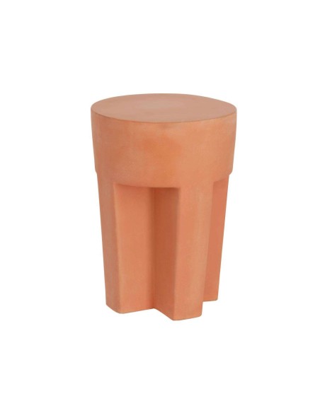Mesa auxiliar VILENA Ø 33 cm terracota  - Kave Home
