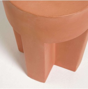 Mesa auxiliar VILENA Ø 33 cm terracota  - Kave Home 2