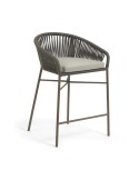 Taburete YANET 65 cm cuerda verde - Kave Home