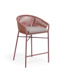 Taburete YANET 65 cm cuerda terracota - Kave Home
