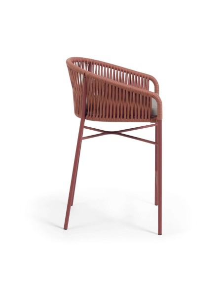 Taburete YANET 65 cm cuerda terracota - Kave Home