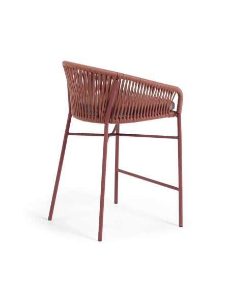 Taburete YANET 65 cm cuerda terracota - Kave Home