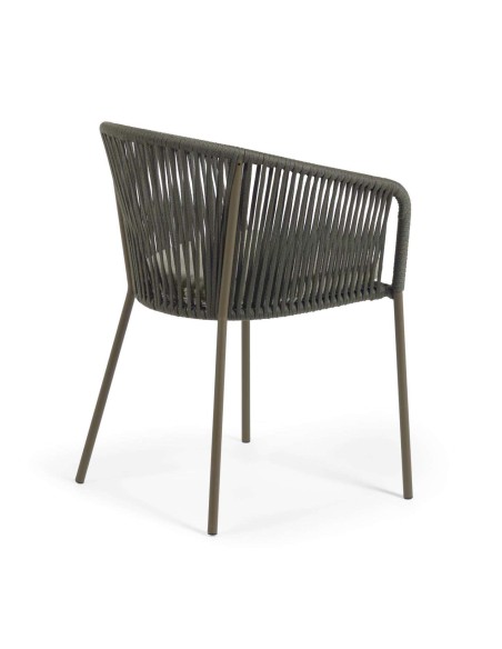 Silla YANET cuerda verde - Kave Home