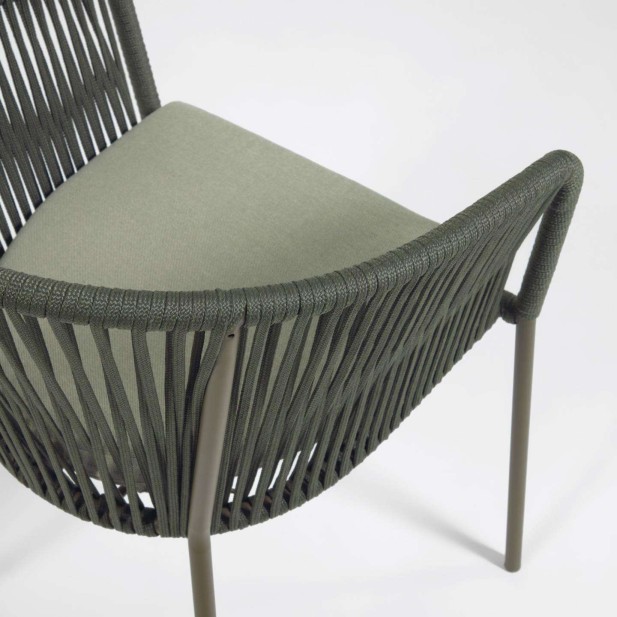 Silla YANET cuerda verde - Kave Home Silla YANET cuerda verde - Kave Home
