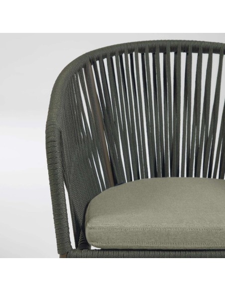Silla YANET cuerda verde - Kave Home