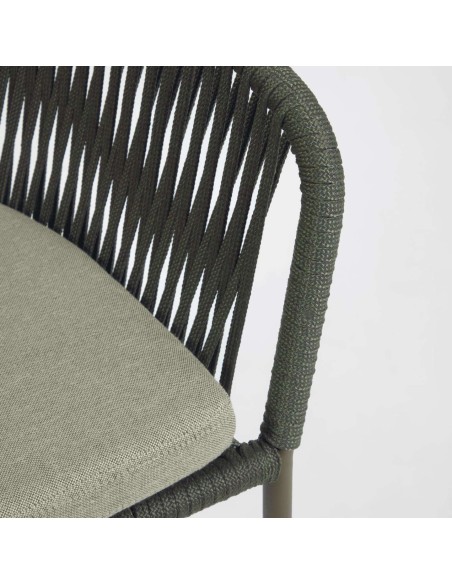 Silla YANET cuerda verde - Kave Home