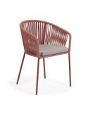 Silla YANET cuerda terracota - Kave Home