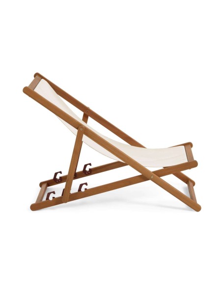 Hamaca plegable ADREDNA beige/acacia FSC 100% - Kave Home