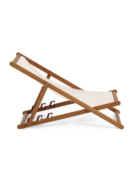 Hamaca plegable ADREDNA beige/acacia FSC 100% - Kave Home