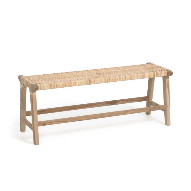 Banco BEIDA madera maciza teca 120 cm - Kave Home