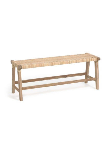 Banco BEIDA madera maciza teca 120 cm - Kave Home