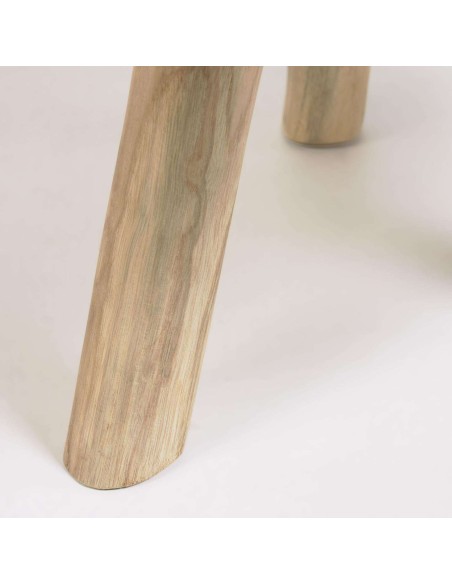 Mesa de centro redonda Glenda madera maciza teca Ø 55 cm - Kave Home