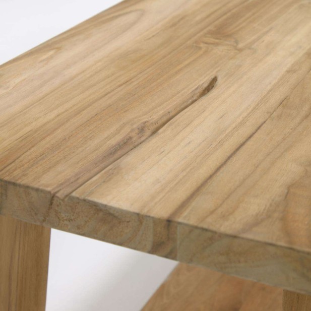 Banco SAFARA madera maciza teca reciclada 150 cm - Kave Home