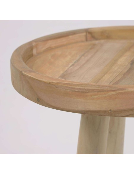 Mesa auxiliar GLENDA  Ø 35 cm madera maciza teca - Kave Home