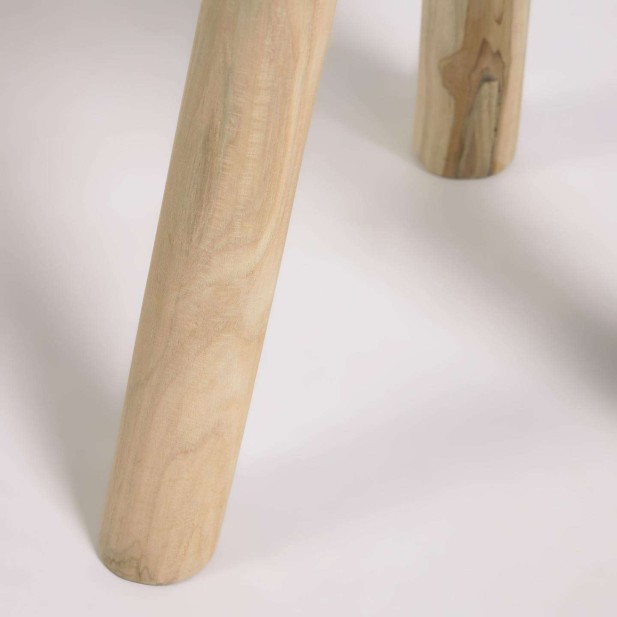Mesa auxiliar GLENDA  Ø 35 cm madera maciza teca - Kave Home Mesa auxiliar GLENDA  Ø 35 cm madera maciza teca - Kave Home