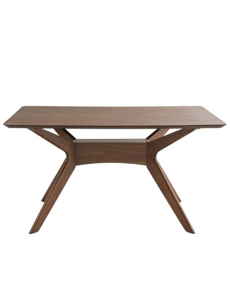 Mesa KULPT 140x90 cm de Comedor, Madera Nogal. Vackart