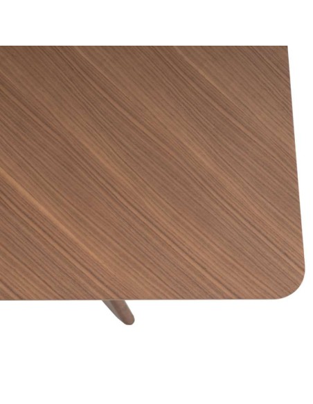 Mesa KULPT 140x90 cm de Comedor, Madera Nogal. Vackart