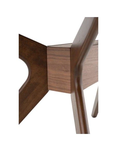 Mesa KULPT 140x90 cm de Comedor, Madera Nogal. Vackart