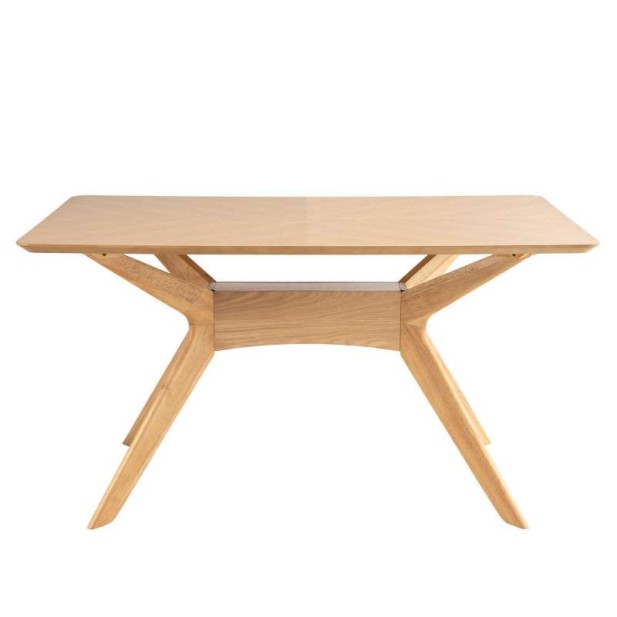 Mesa KULPT 140x90 cm de Comedor, Madera Roble. Vackart