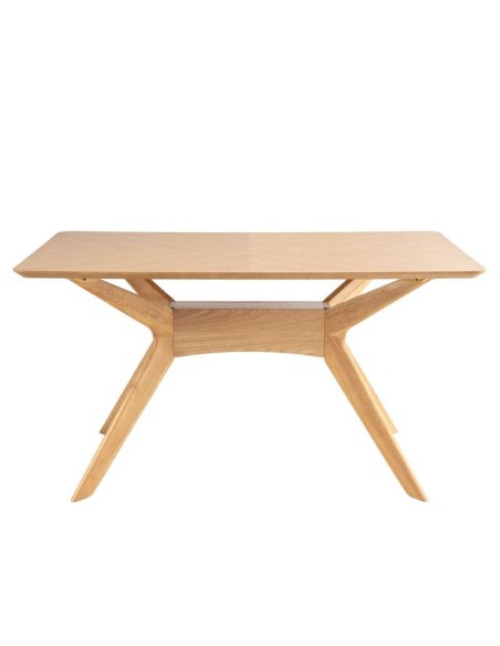 Mesa KULPT 140x90 cm de Comedor, Madera Roble. Vackart