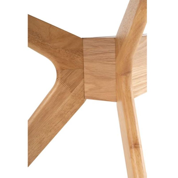 Mesa KULPT 140x90 cm de Comedor, Madera Roble. Vackart