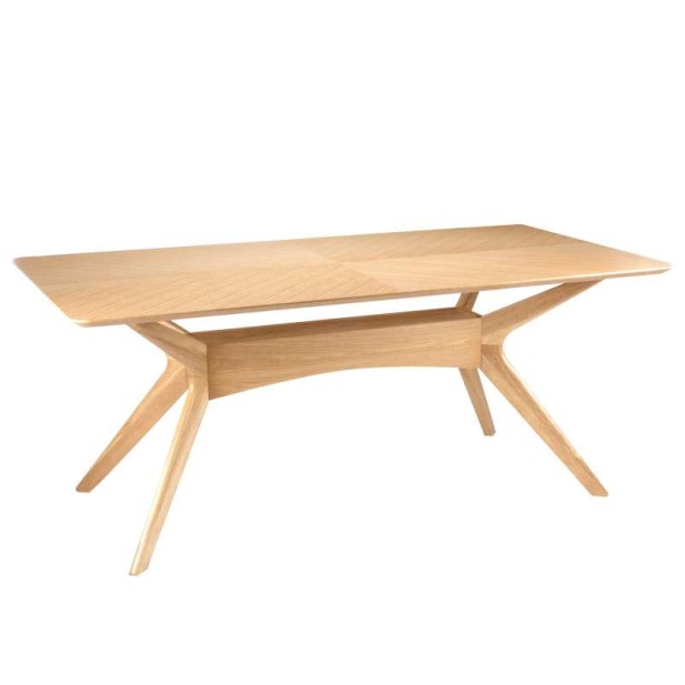 Mesa KULPT 180x95 cm de Comedor, Madera Roble. Vackart