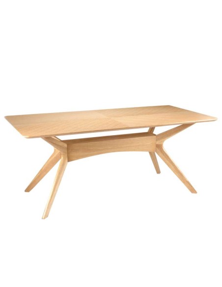 Mesa KULPT 180x95 cm de Comedor, Madera Roble. Vackart