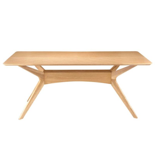 Mesa KULPT 180x95 cm de Comedor, Madera Roble. Vackart