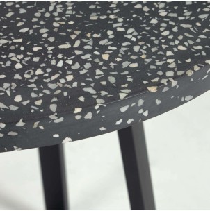 Mesa TELLA Ø 75 cm terrazo negro CC1972PR01 - Kave Home, Vackart 2
