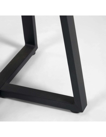 Mesa TELLA Ø 75 cm terrazo negro CC1972PR01 - Kave Home, Vackart