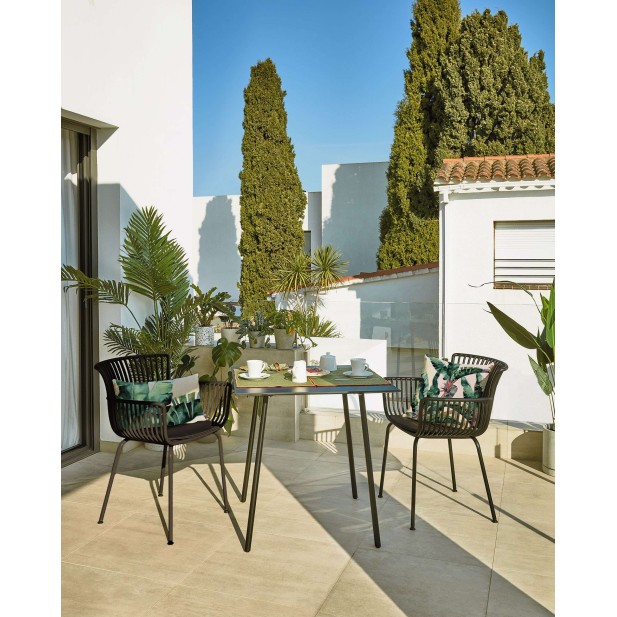 Silla con Brazos SURPIKA, Plástico Negro - Kave Home. Vackart Silla con Brazos SURPIKA, Plástico Negro - Kave Home. Vackart