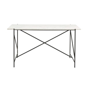 Escritorio DEE, Mármol Blanco / Metal Negro - Nordal. Las exclusivas mesas de diseño escandinavo de Nordal en Vackart, tu tienda de diseño online.