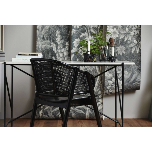 Escritorio DEE, Mármol Blanco / Metal Negro - Nordal. Vackart