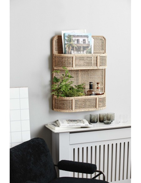 Estantería LUCCA, Ratán Natural - Nordal. Vackart