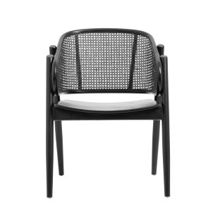 Sillón WICKY, Madera / Ratán Negro - Nordal. Los modernos y exclusivos sillones de diseño escandinavo de Nordal en Vackart, tu tienda de diseño online.