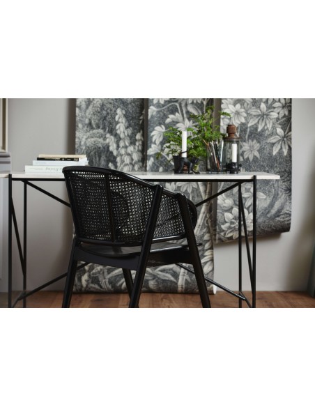 Sillón WICKY, Madera / Ratán Negro - Nordal. Vackart