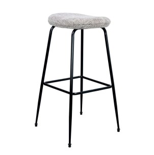Taburete PEARL GRIS 80,5 cm Alto, Metal / Textil - Vackart. Los más exclusivos y modernos taburetes de diseño, solo en Vackart tu tienda de diseño online.